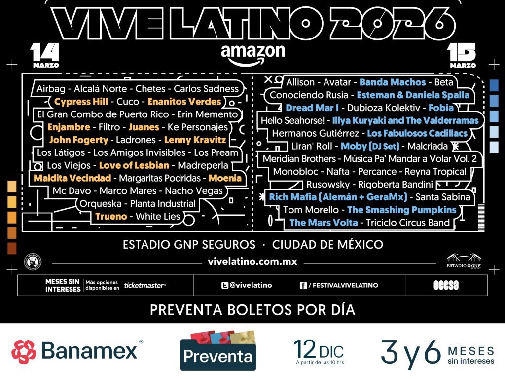 Vive Latino revela su line up por días: el reencuentro con nuestra visión sonora